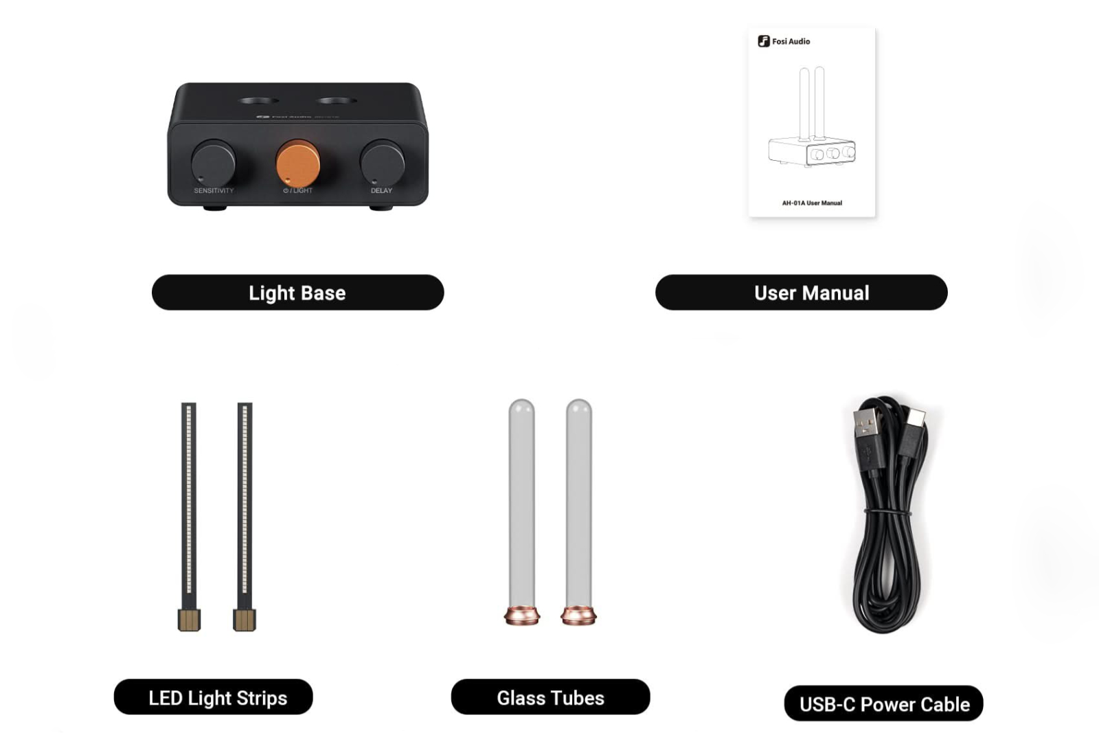 LED-owy wizualizator rytmu muzycznego Fosi Audio
